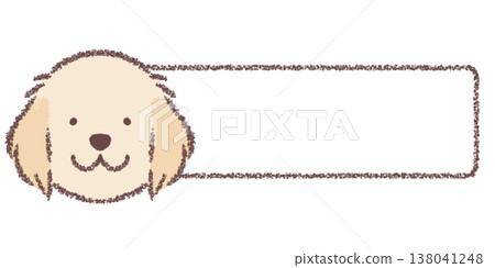 Golden Retriever horizontal frame Golden Retriever horizontal frame 138041248