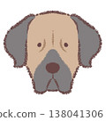 Great Dane face icon 138041306