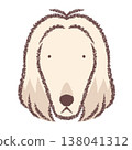 Afghan Hound face icon 138041312