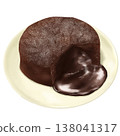 時尚、入口即化的巧克力熔岩蛋糕 138041317