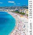 Promenade des Anglais in Nice, France. Nice is a popular Mediterranean tourist destination 138041615