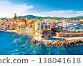 View of the city of Saint-Tropez, Provence, Cote d Azur, a popular destination for travel in Europe 138041618