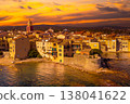 View of the city of Saint-Tropez, Provence, Cote d Azur, a popular destination for travel in Europe 138041622