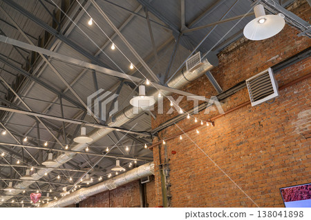 Intimate Gathering In Rustic Brick Environment. Vintage Styled Venue With Exposed Walls And Cozy Ambiance 138041898