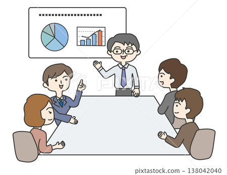 業務團隊進行演示 業務團隊進行演示 138042040