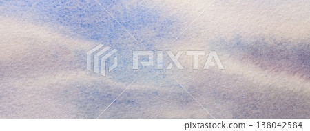 Abstract white and light blue watercolor texture background with sky pattern surface, macro. Art backdrop 138042584