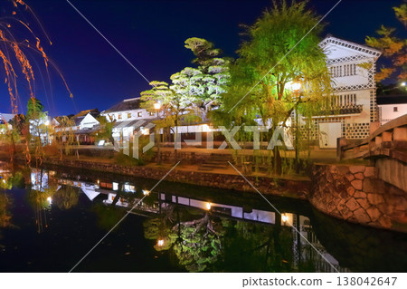 [Okayama Prefecture] Night view of Kurashiki Bikan Historical Quarter 138042647