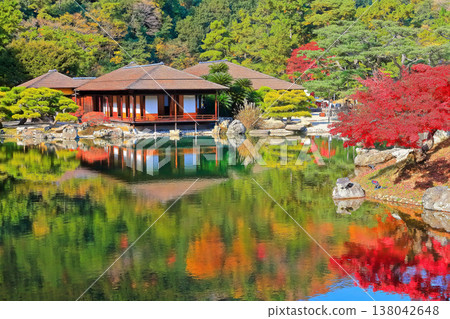 [Kagawa Prefecture] Autumn leaves in autumn Ritsurin Garden (Special Place of Scenic) 138042648