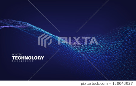 Digital technology ai abstract business blue background for future science and data banner concept. Network connection flow design for cyberspace and big data presentation. Digital technology ai abstract business blue background for future science and data banner concept. Network connection flow design for cyberspace and big data presentation. 138043027