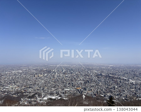 從札幌藻岩山索道眺望的景色 從札幌藻岩山索道眺望的景色 138043044