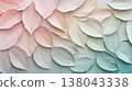 Pastel Gradient Leaves Texture Background 138043338