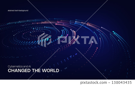 Abstract digital ai technology background with tech dots wave for big data science. 3d conference line with design pattern webinar for research graphic sound. Network presentation background. Abstract digital ai technology background with tech dots wave for big data science. 3d conference line with design pattern webinar for research graphic sound. Network presentation background. 138043435