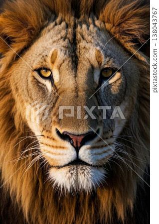 Close-up of a lion's face Close-up of a lion's face 138043767