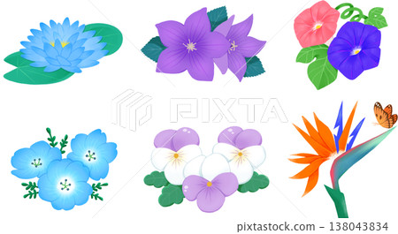 Illustration of various flowers Illustration of various flowers 138043834