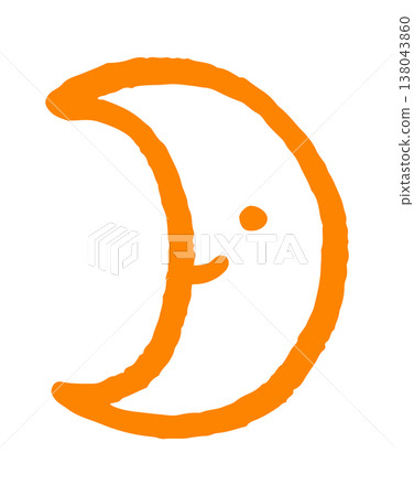 Moon crescent with small eye sketch Moon crescent with small eye sketch 138043860