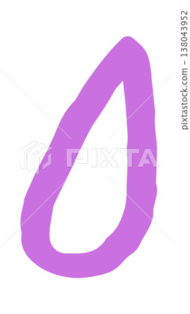 Drop outline with rough marker stroke Drop outline with rough marker stroke 138043952