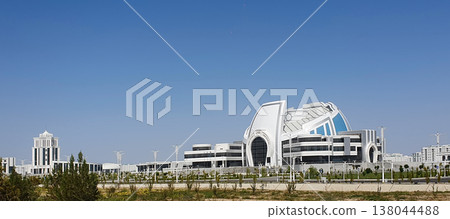 Arkadag, Turkmenistan - October 8, 2023: View of the city of Arkadag. 138044488