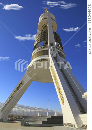 Monument Neutrality Arch. Ashkhabad. Turkmenistan. 138044608