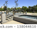 ASHGABAT, TURKMENISTAN, April 28, 2022. View of the park area in the center of Ashgabat. ASHGABAT, TURKMENISTAN, April 28, 2022. 138044610