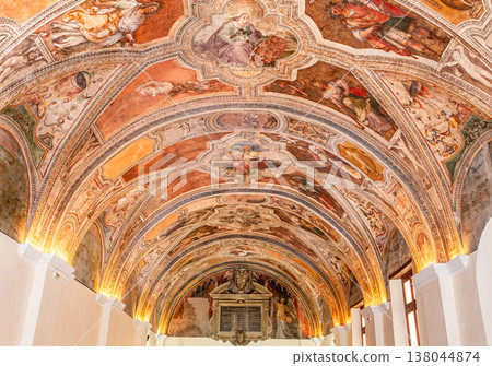 Interiors of San Lorenzo Maggiore church, Naples, Italy 138044874