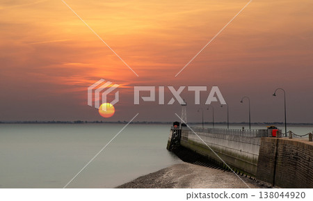 Jetty and lighthouse in Cancale, brittany, france Jetty and lighthouse in Cancale, brittany, france 138044920
