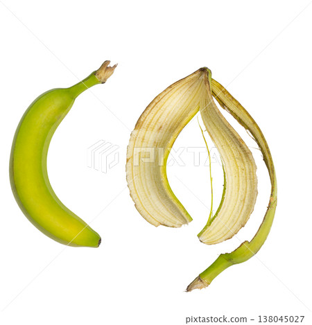 a banana and a peel 138045027