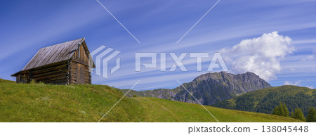Wooden hut on the mountain Golzentip Wooden hut on the mountain Golzentip 138045448