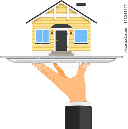 house on tray house on tray 138045525