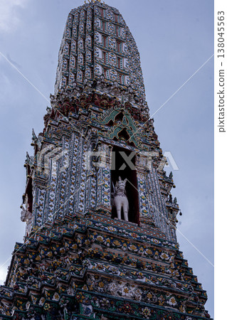 oriental pagoda at Wat Arun Ratchawararam in bangkok thailand 138045563