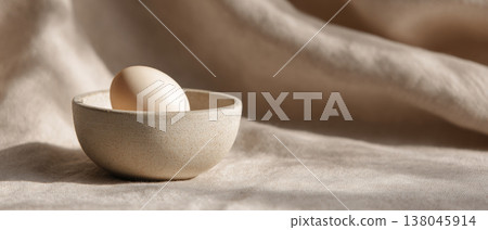 Easter Egg in Ceramic Bowl 138045914