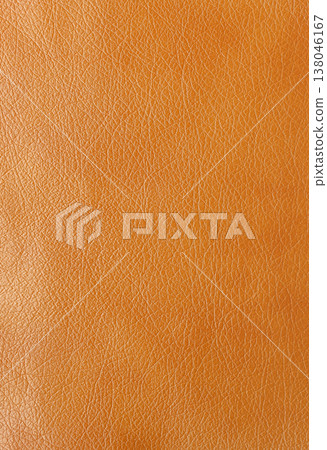 Texture of genuine leather, artificial leatherette orange background Texture of genuine leather, artificial leatherette orange background 138046167
