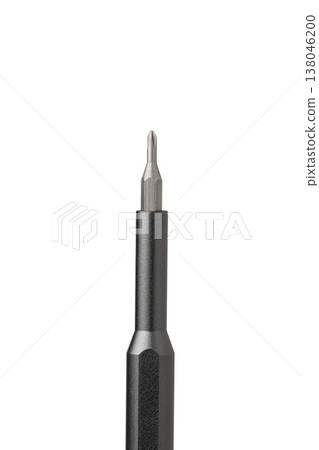 Iron bit with screwdriver on Isolated on white background 138046200