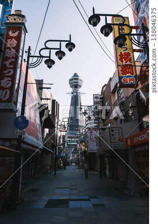 [Shinsekai] Tsutenkaku Tower, famous as a symbol of Osaka 138046375