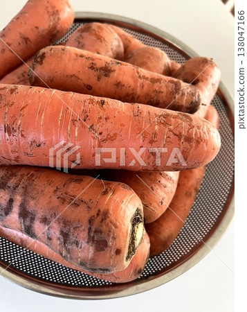 very fresh organic carrots bunch 138047166