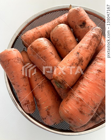very fresh organic carrots bunch very fresh organic carrots bunch 138047167