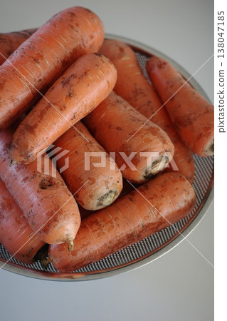 very fresh organic carrots bunch very fresh organic carrots bunch 138047185
