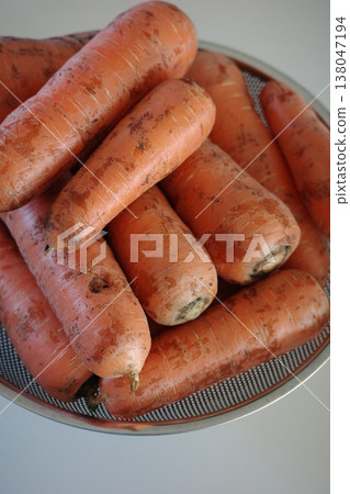 very fresh organic carrots bunch very fresh organic carrots bunch 138047194