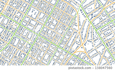 Detailed vector map poster of city, GPS tracking map. Street roads and location, vector background. Garish vector illustration of roadmap. Fragments of town. Detailed vector map poster of city, GPS tracking map. Street roads and location, vector background. Garish vector illustration of roadmap. Fragments of town. 138047560