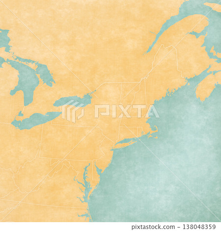 Map of Northeastern United States - Blank map Map of Northeastern United States - Blank map 138048359
