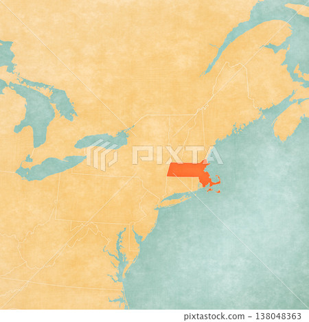 Map of Northeastern United States - Massachusetts Map of Northeastern United States - Massachusetts 138048363