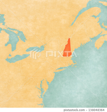 Map of Northeastern United States - New Hampshire Map of Northeastern United States - New Hampshire 138048364