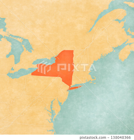 Map of Northeastern United States - New York Map of Northeastern United States - New York 138048366