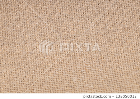 Natural Burlap Fabric Texture Woven Background Natural Burlap Fabric Texture Woven Background 138050012