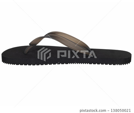 Black Summer Flip Flop Side View Black Summer Flip Flop Side View 138050021