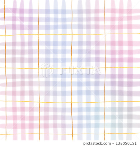 Gold Line Pink Purple Gradient Plaid Gingham Madras Check Hand Drawn Background Pattern Overlay Gold Line Pink Purple Gradient Plaid Gingham Madras Check Hand Drawn Background Pattern Overlay 138050151