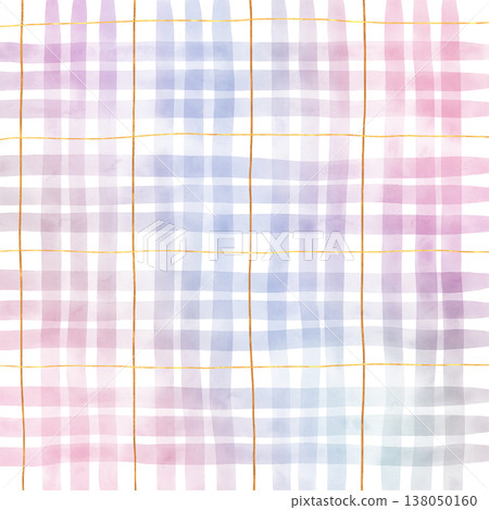 Gold Line Pink Purple Gradient Plaid Gingham Madras Check Hand Drawn Background Pattern Overlay Gold Line Pink Purple Gradient Plaid Gingham Madras Check Hand Drawn Background Pattern Overlay 138050160