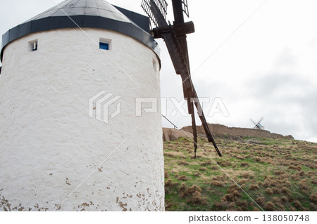 Traditional windmill at Cerro Calderico, Consuegra, Toledo Traditional windmill at Cerro Calderico, Consuegra, Toledo 138050748