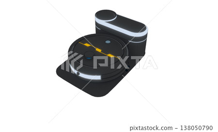 機器人吸塵器的3D插圖 138050790
