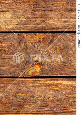 Warm brown wooden planks with detailed grain and knot texture, rustic natural background with organic pattern, aged wood surface for design and product presentation Warm brown wooden planks with detailed grain and knot texture, rustic natural background with organic pattern, aged wood surface for design and product presentation 138051004