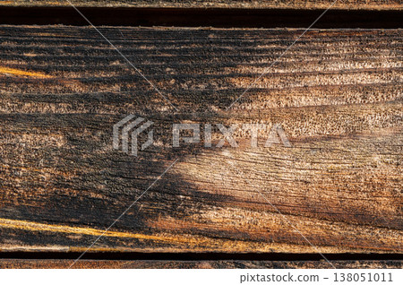 Dark brown wooden planks with strong grain texture and natural pattern, rustic abstract background, aged wood surface for design, premium organic material concept Dark brown wooden planks with strong grain texture and natural pattern, rustic abstract background, aged wood surface for design, premium organic material concept 138051011